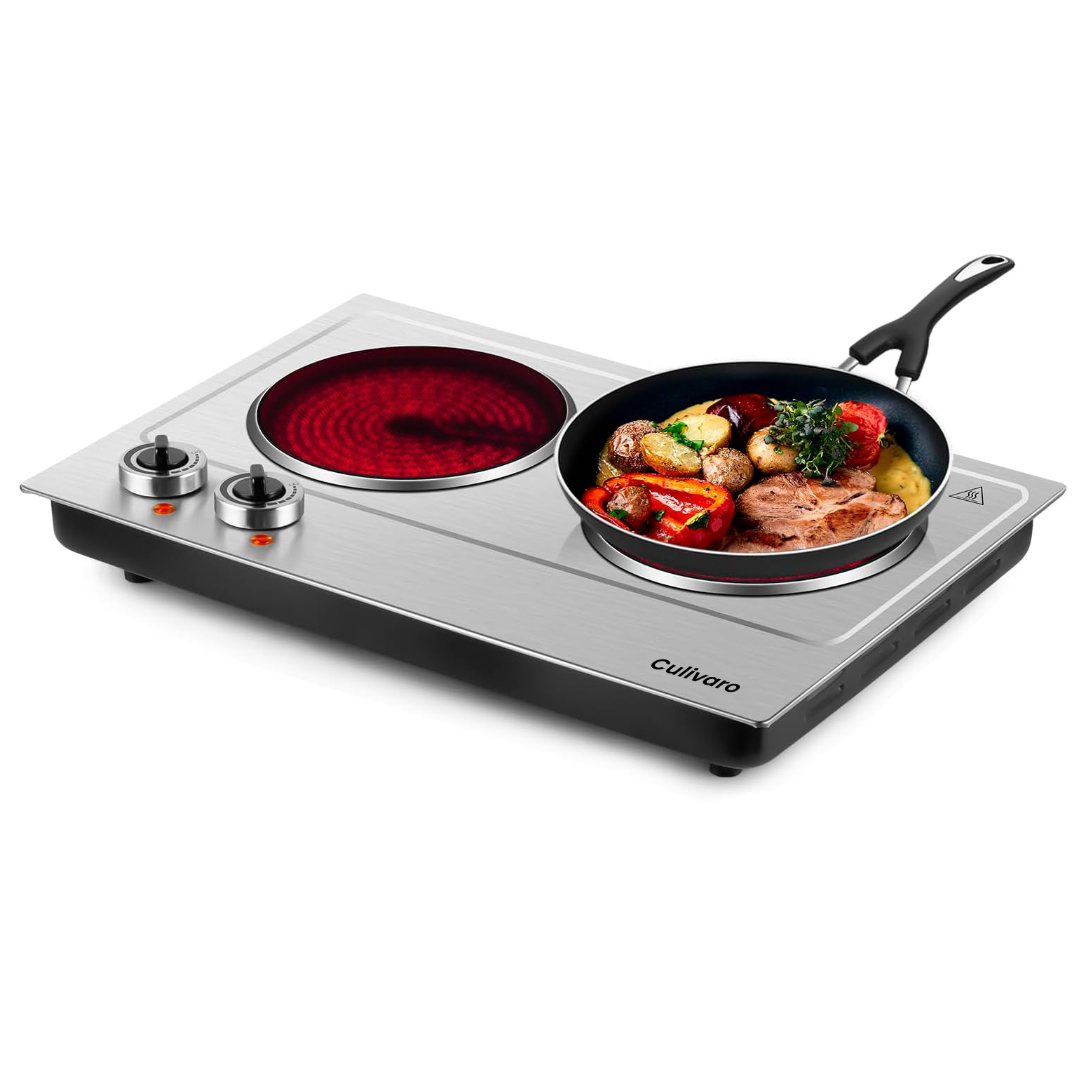 Culivaro Electric Double Burner, 1800W, Countertop